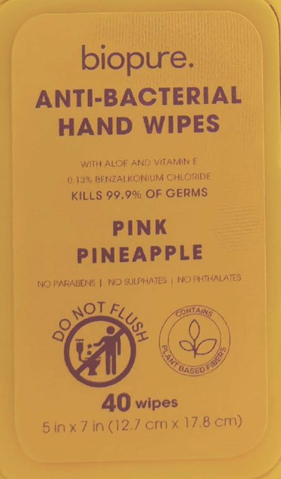 Antiseptic Wipe (Pink Pineapple2)